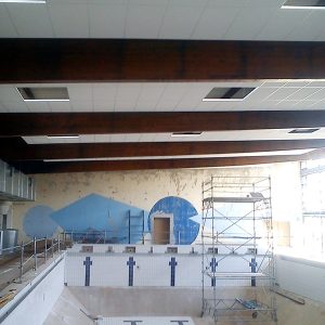 Réalisation de plafonds démontable à la piscine municipale de Lure